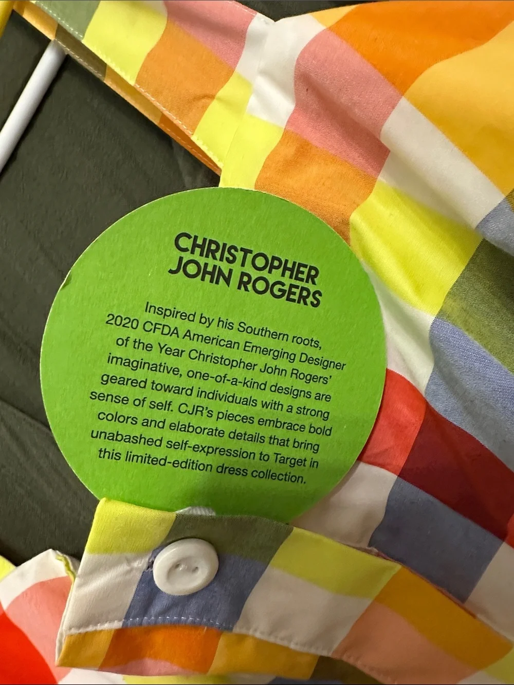 Christopher John Rogers color block dress - Picture 4 of 5